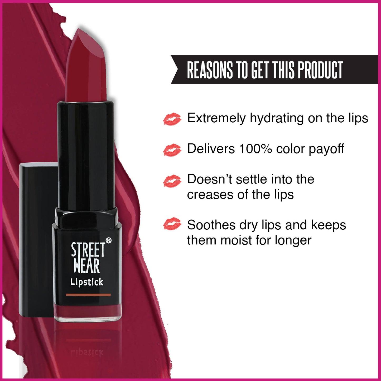 Street Wear Satin Smooth Lipstick - Wicked Brown