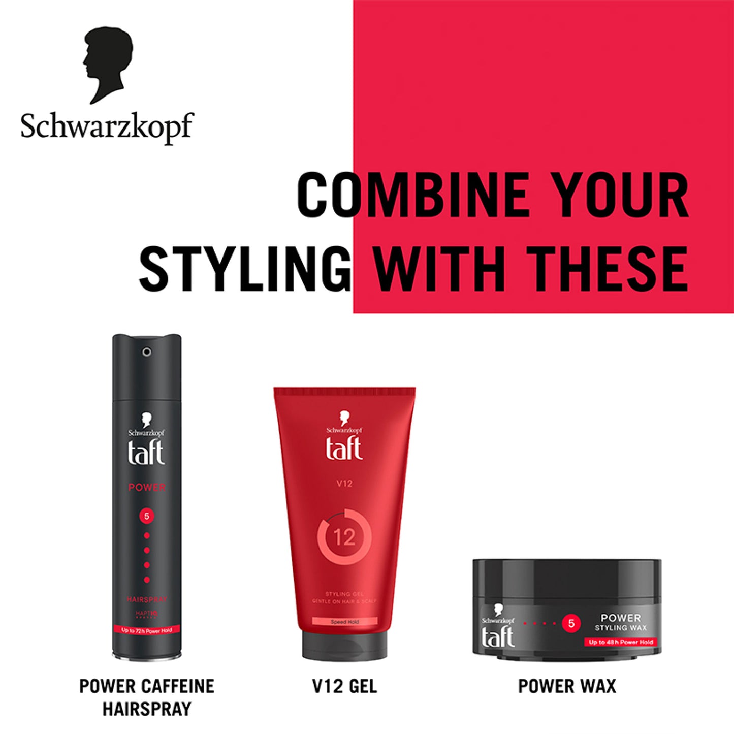 Schwarzkopf TAFT Power Hair Wax For Luminous Shine And Glossy Hair, Hold 5 Lasts 48 Hours