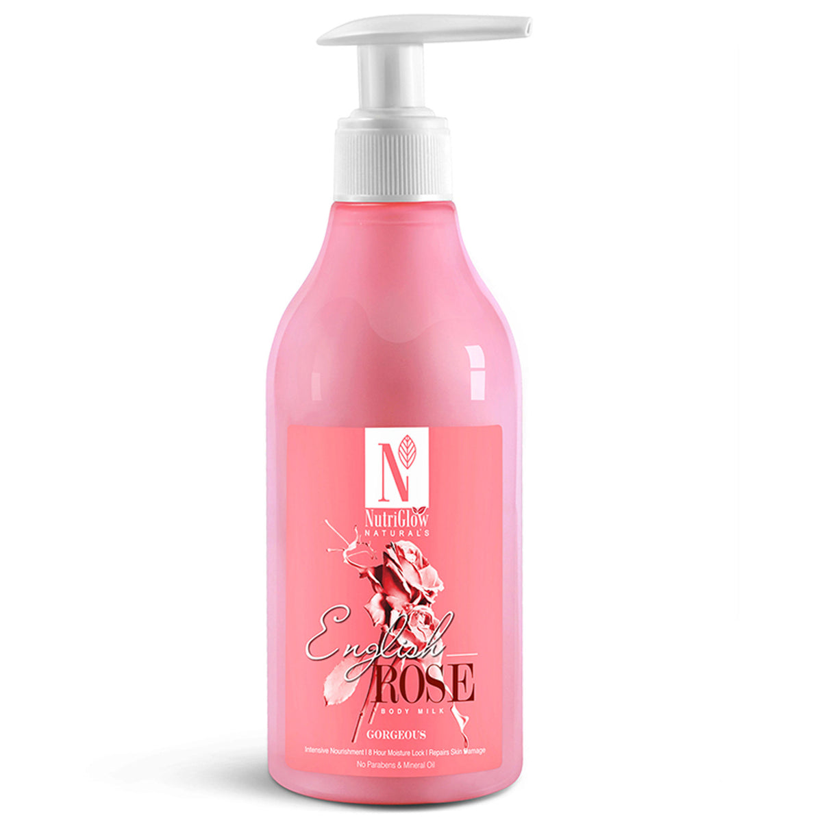 NutriGlow NATURAL'S English Rose Body Milk For Intensive Nourishment
