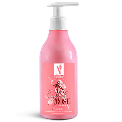 NutriGlow NATURAL'S English Rose Body Milk For Intensive Nourishment