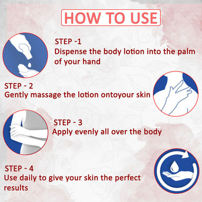 NutriGlow NATURAL'S English Rose Body Milk For Intensive Nourishment