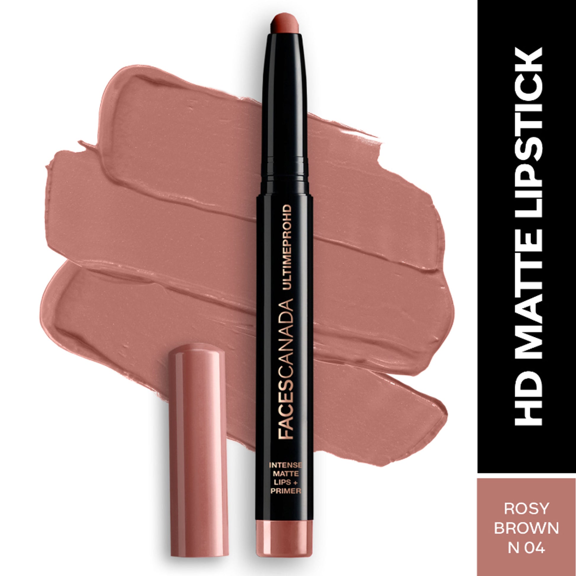 Faces Canada Ultime Pro HD Intense Matte Lips + Primer - Rosy Brown N04