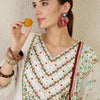Dhiyona IE Women Ethnic Motifs Printed Cotton Kurta with Trousers & Dupatta