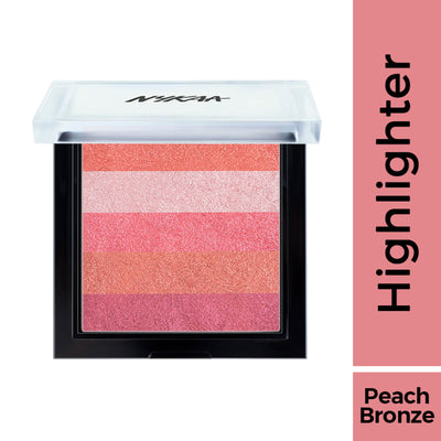 Nykaa Cosmetics Glow Goals! Shimmer Brick Highlighter Palette - Sunset Love