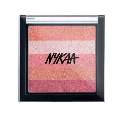 Nykaa Cosmetics Glow Goals! Shimmer Brick Highlighter Palette - Sunset Love