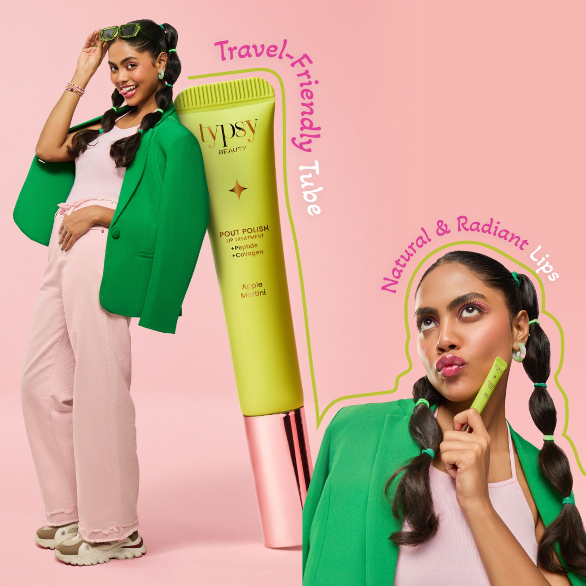 Typsy Beauty Glaze Pout Polish Peptide Lip Treatment Balm - Apple Martini