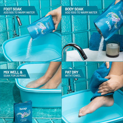 hoop Epsom Pure Salt For Foot Soak - Lavender & Chamomile