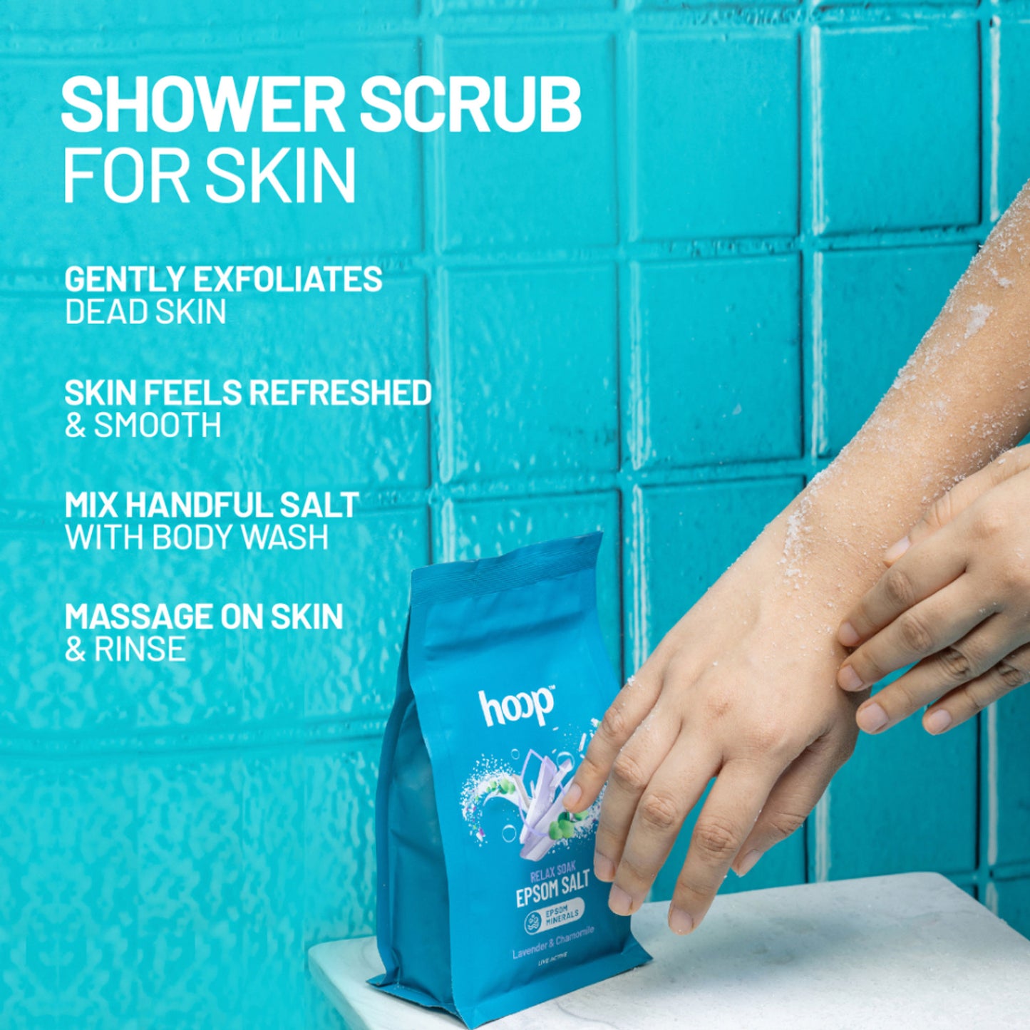 hoop Epsom Pure Salt For Foot Soak - Lavender & Chamomile