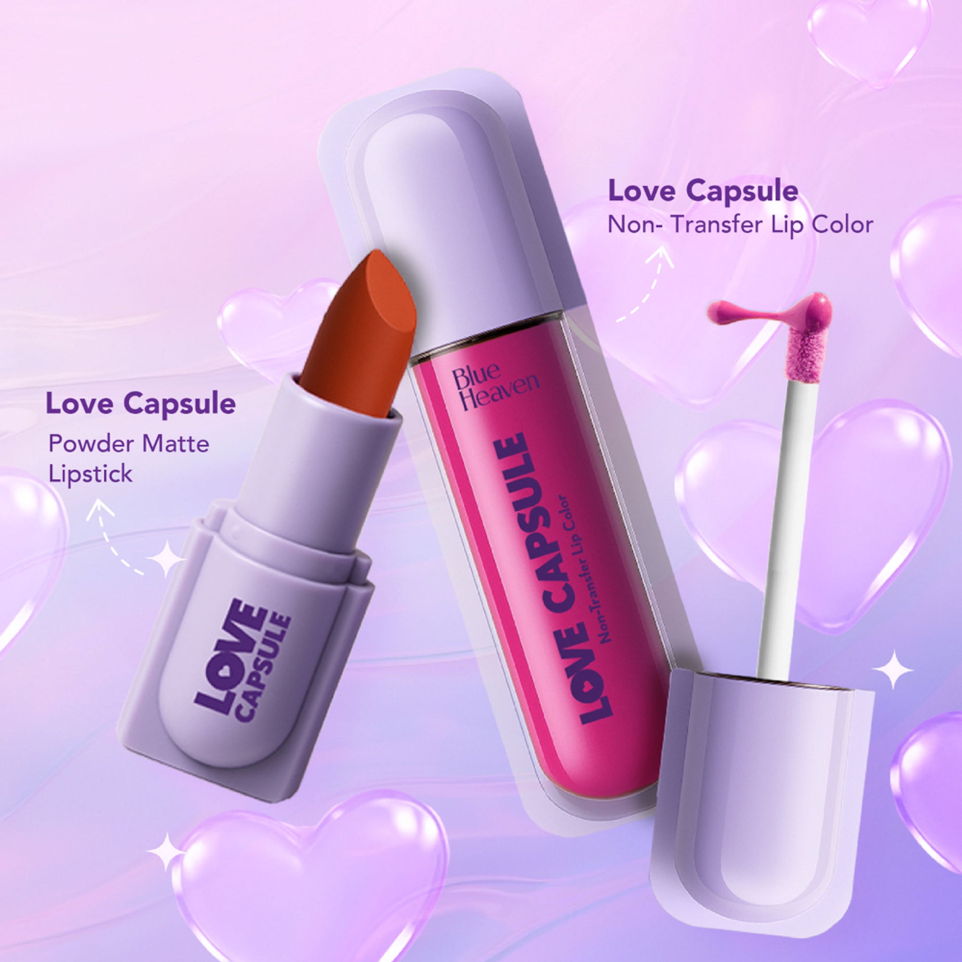 Blue Heaven Love Capsule Non Transfer Lip Colour - Exclusive Pink