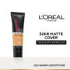 L’Oreal Paris Infallible 32H Matte Cover Liquid Foundation - 250 Warm Undertone