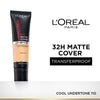 L’Oreal Paris Infallible 32H Matte Cover Liquid Foundation - 110 Cool Undertone
