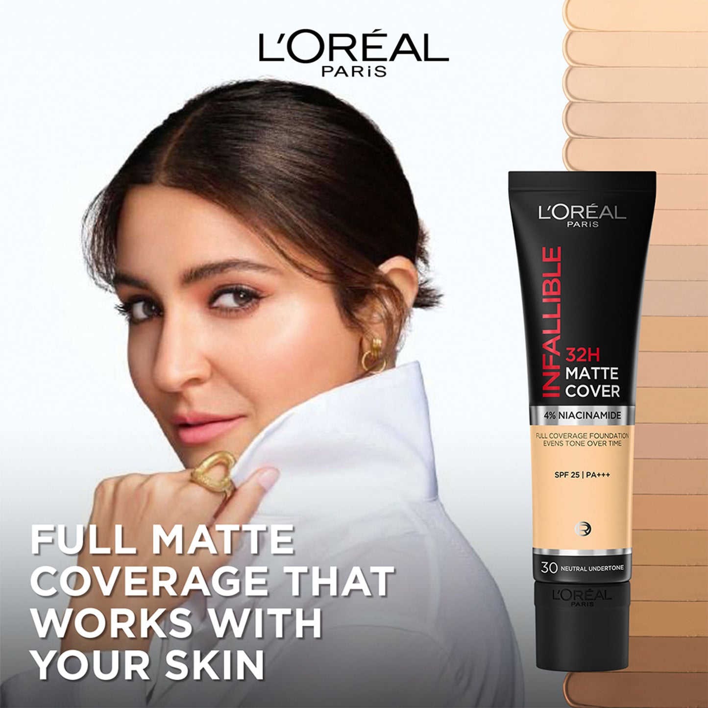 L’Oreal Paris Infallible 32H Matte Cover Liquid Foundation - 240 Warm Undertone