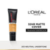 L’Oreal Paris Infallible 32H Matte Cover Liquid Foundation - 253 Neutral Undertone