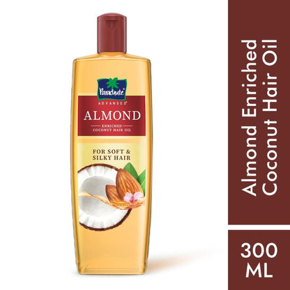 Parachute Advansed Almond Enriched Coconut Oil For Upto 2X Softer Hair With Vitamin E