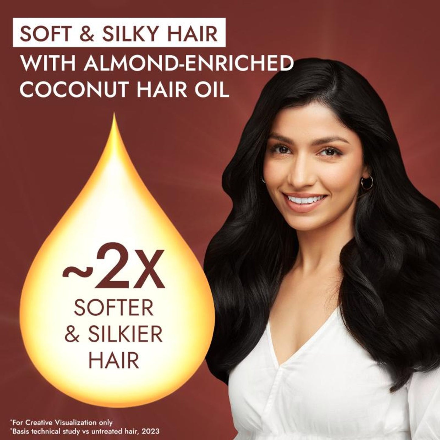 Parachute Advansed Almond Enriched Coconut Oil For Upto 2X Softer Hair With Vitamin E