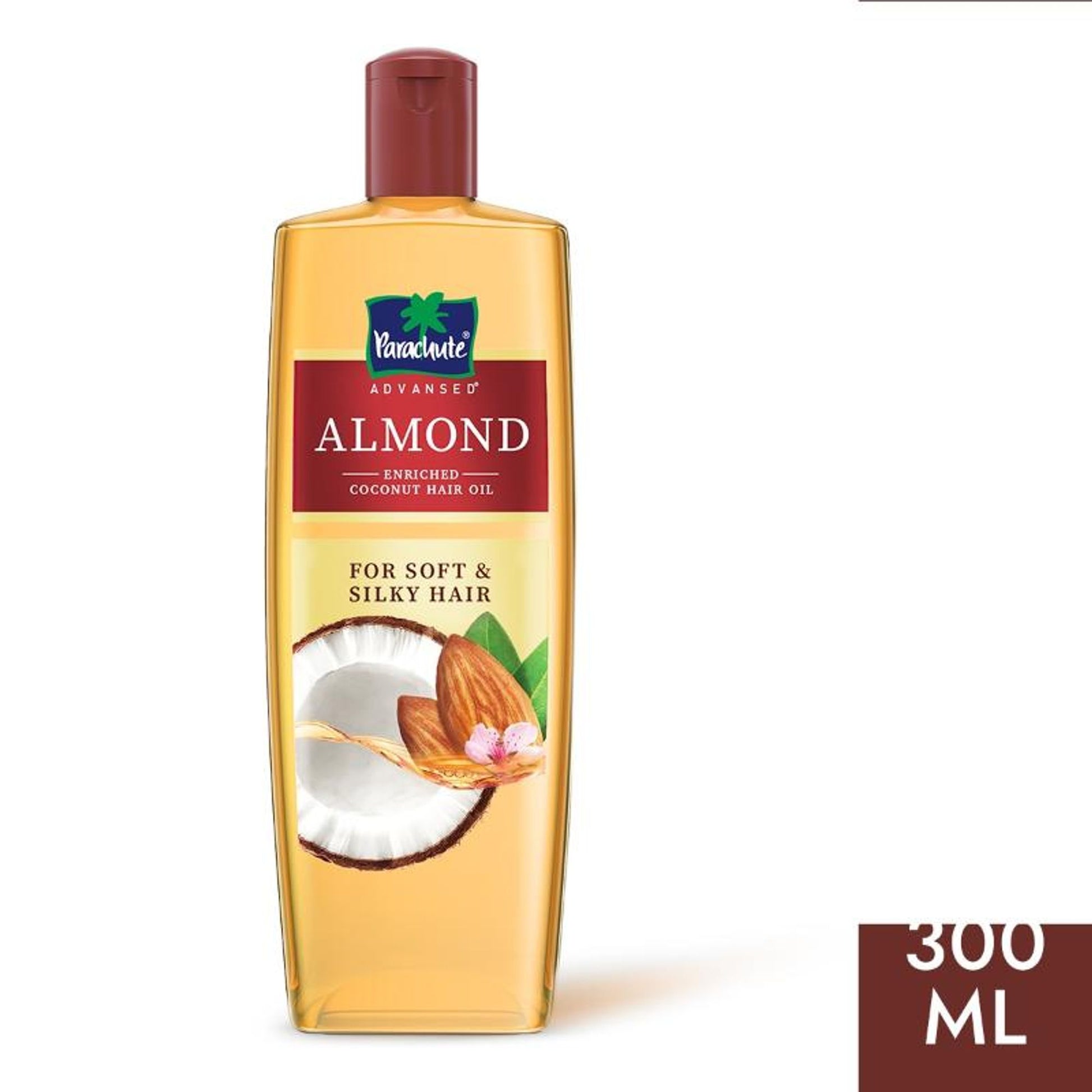 Parachute Advansed Almond Enriched Coconut Oil For Upto 2X Softer Hair With Vitamin E