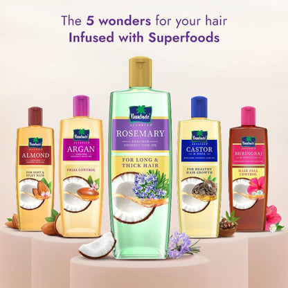 Parachute Advansed Rosemary Enriched Coconut Oil For Upto 2X Thicker Hair