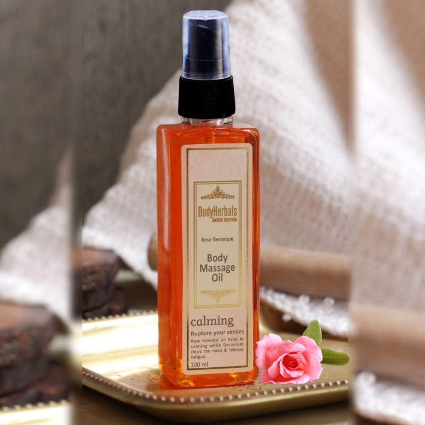 BodyHerbals Rose Geranium Body Massage Oil