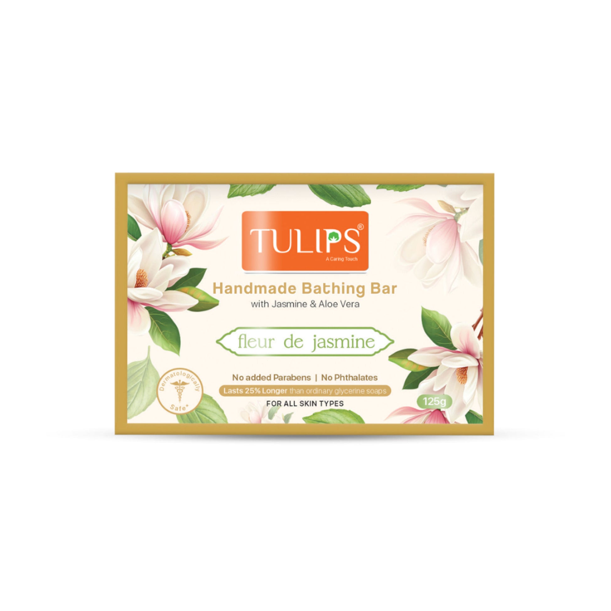 Tulips Handmade Bathing Bar Soap Fleur De Jasmine