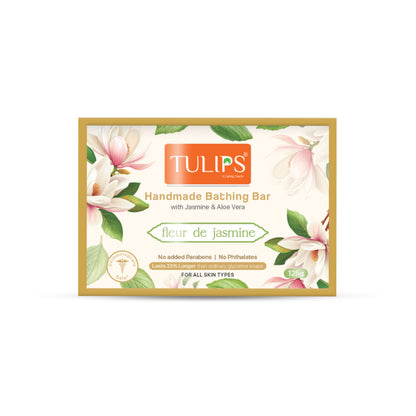 Tulips Handmade Bathing Bar Soap Fleur De Jasmine