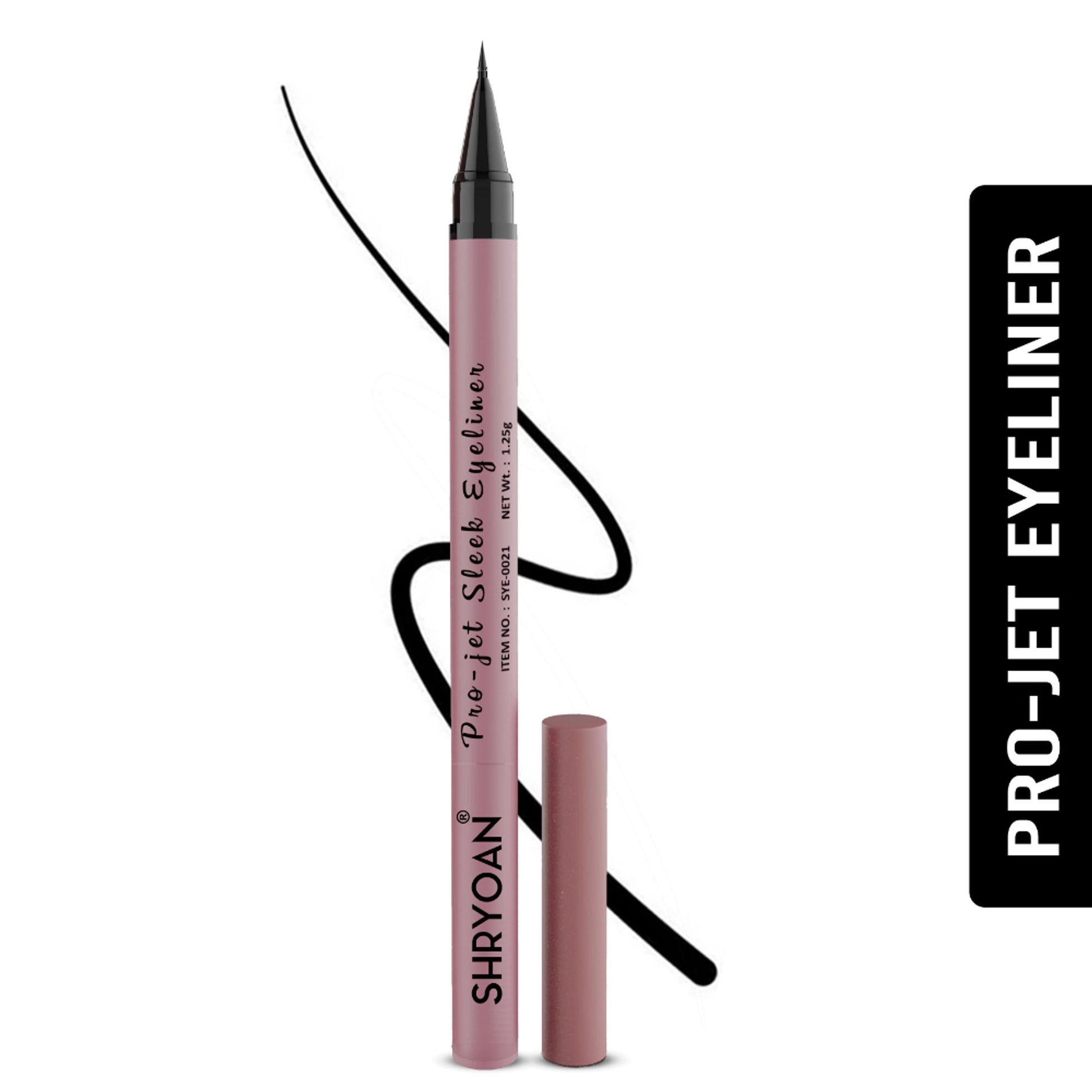 Shryoan Pro-Jet Sleek 24 Hours Stay Eyeliner - Black