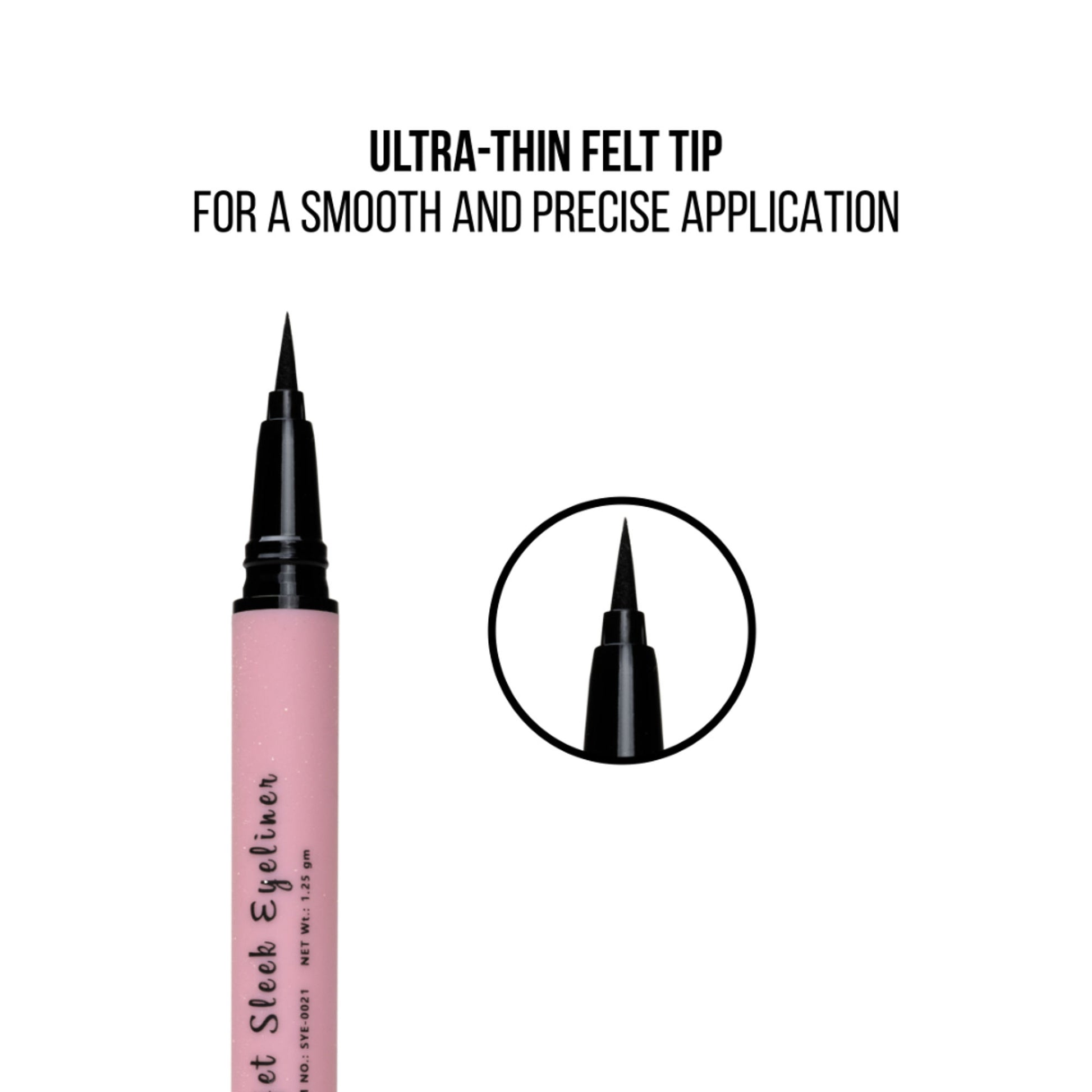 Shryoan Pro-Jet Sleek 24 Hours Stay Eyeliner - Black