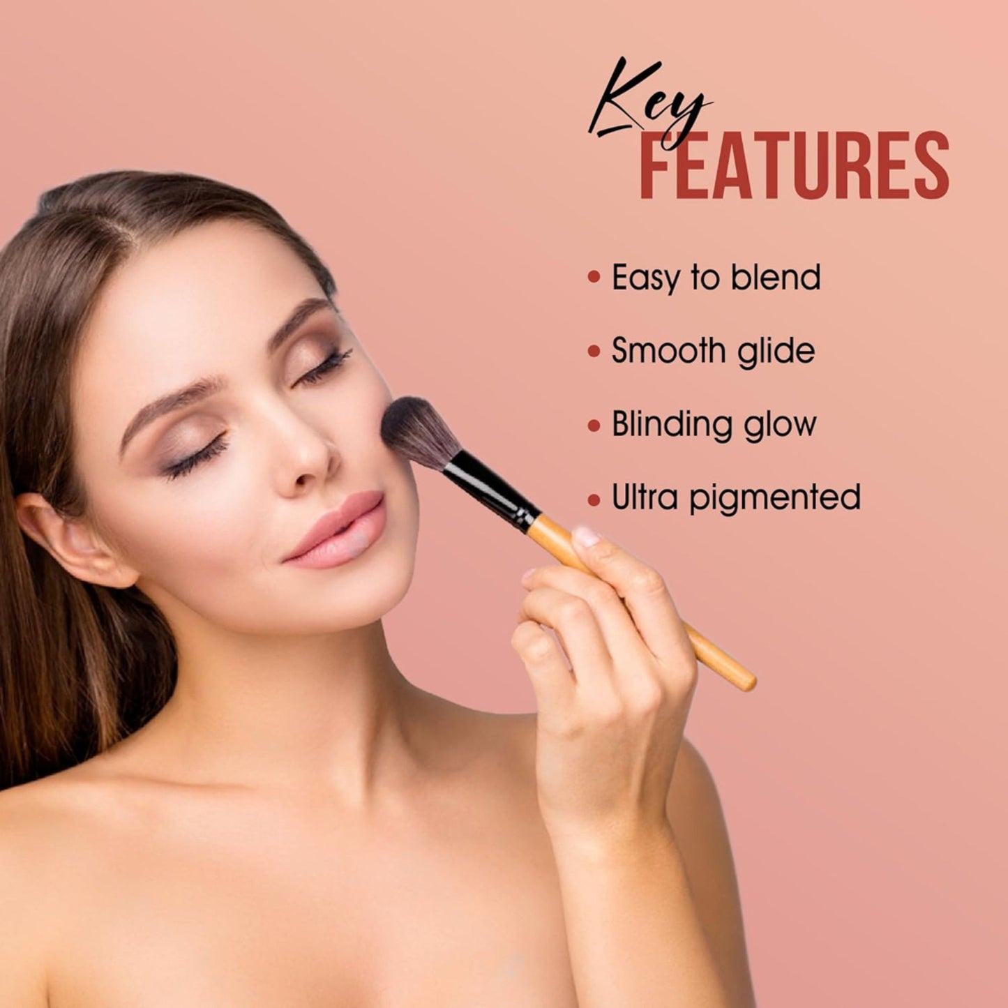 Shryoan Soft Touch Baked Shimmery Finish Highlighter & Blush Palette - 2