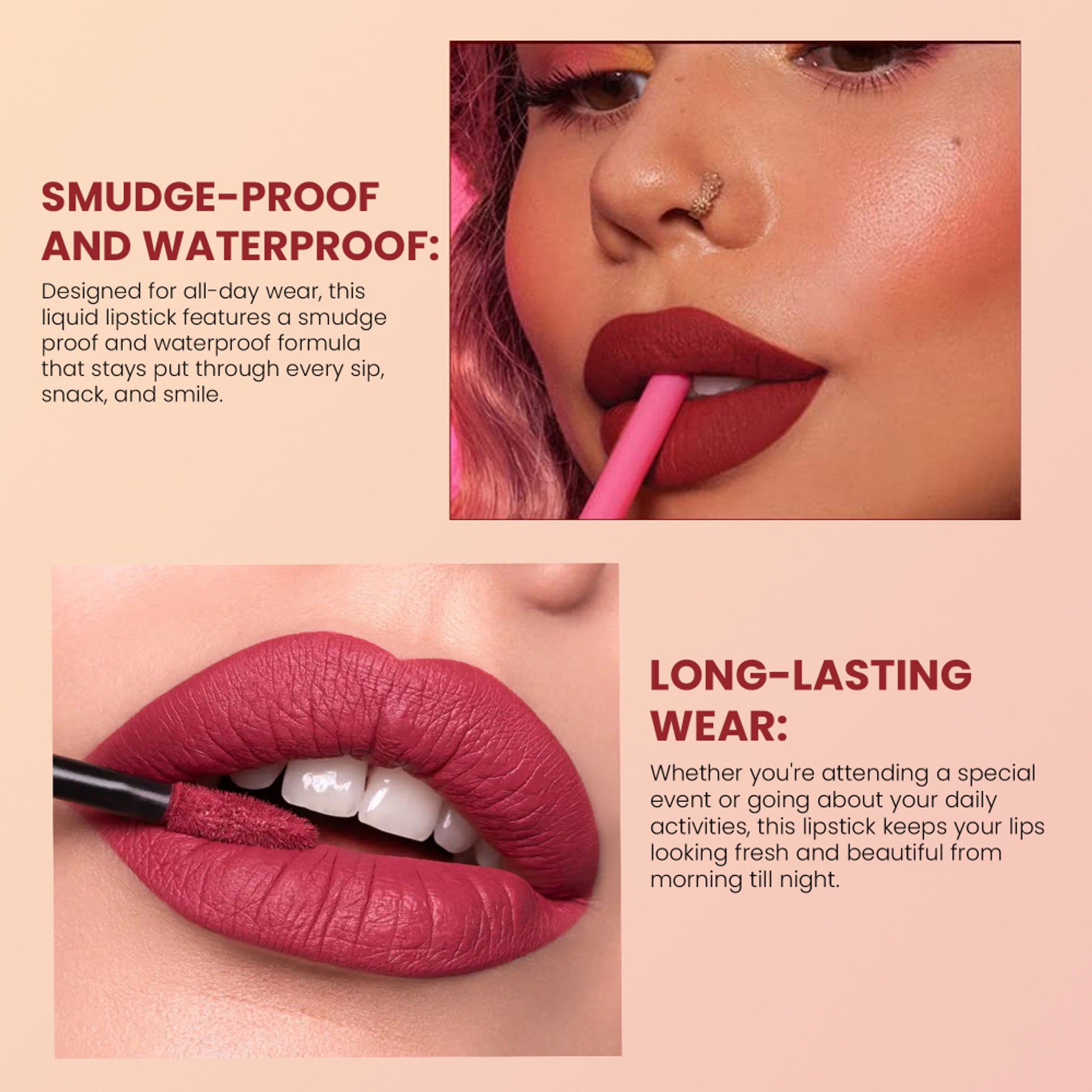 Shryoan Chic Velvet Matte Liquid Lipstick - Dasiy Red-05