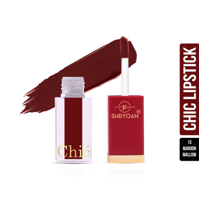 Shryoan Chic Velvet Matte Liquid Lipstick - Mehroon Mallow-13