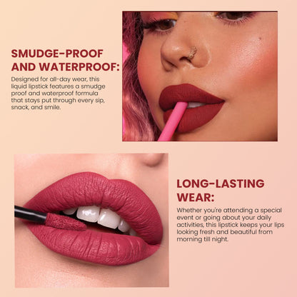 Shryoan Chic Velvet Matte Liquid Lipstick - Lavender Lotus-16