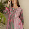 Indyancart IE Floral Printed Pure Cotton Kurta With Trousers