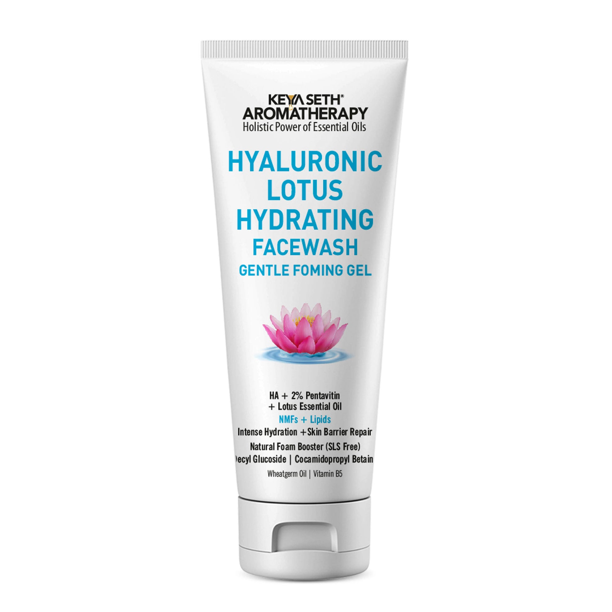 Keya Seth Aromatherapy Hyaluronic Lotus Hydrating Facewash Decyl Glucoside Skin Barrier Repair