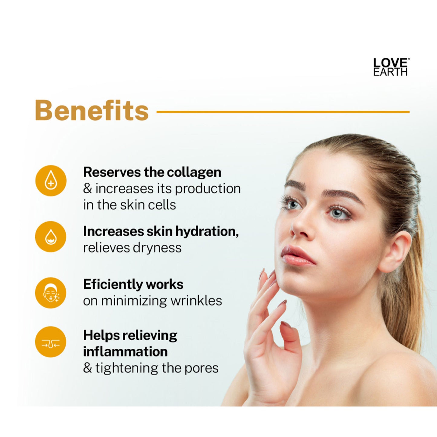 Love Earth Retinol2.5% Serum for Reducing Wrinkles & Fine Lines with Vitamin E & Hyaluronic Acid