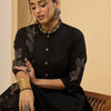 Dhiyona IE Women Embroidered Regular Thread Work Pure Cotton Kurta with Trousers