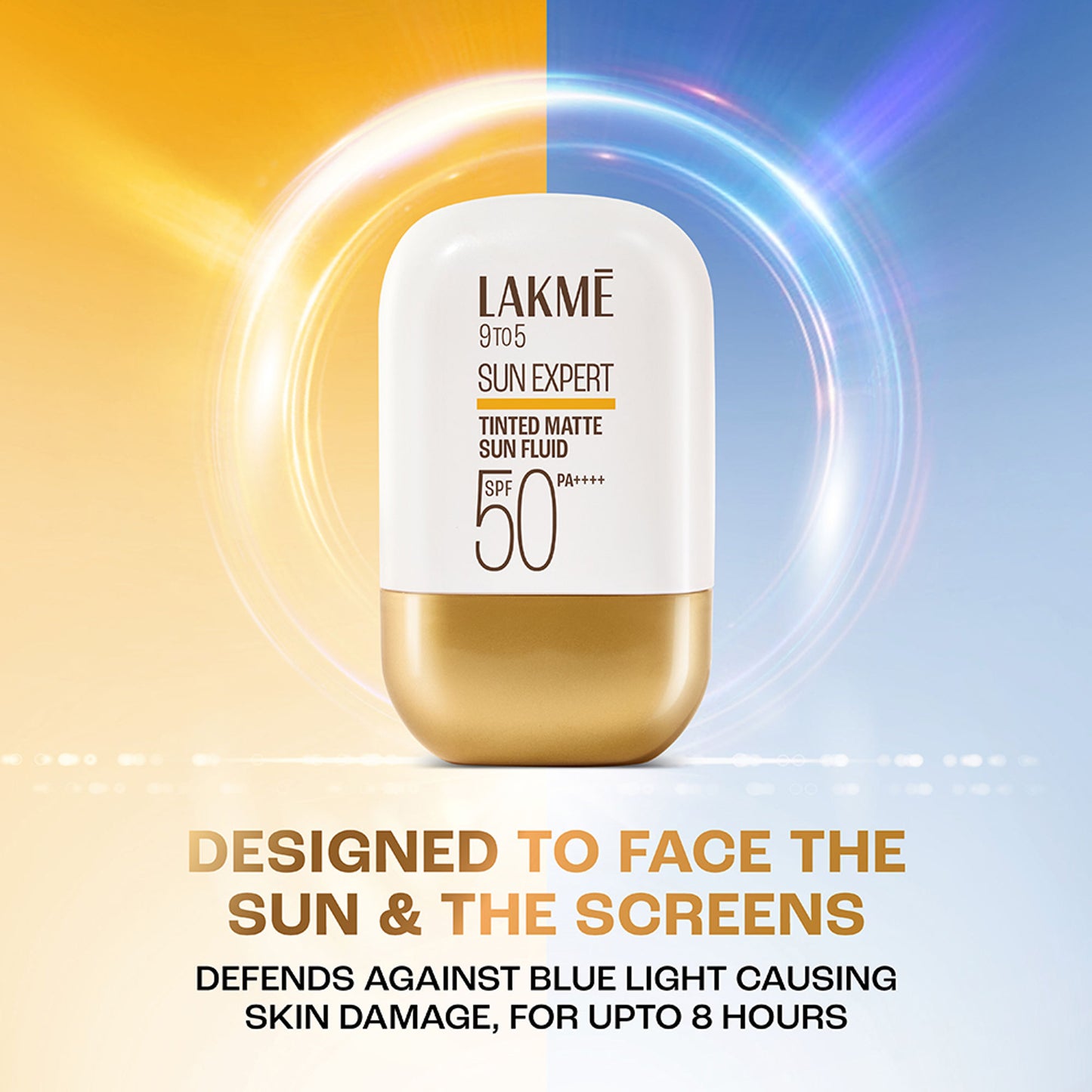 Lakme Sun Expert Tinted Matte Fluid SPF 50 Sunscreen with 1% Ceramide for Barrier Repair - Bronze