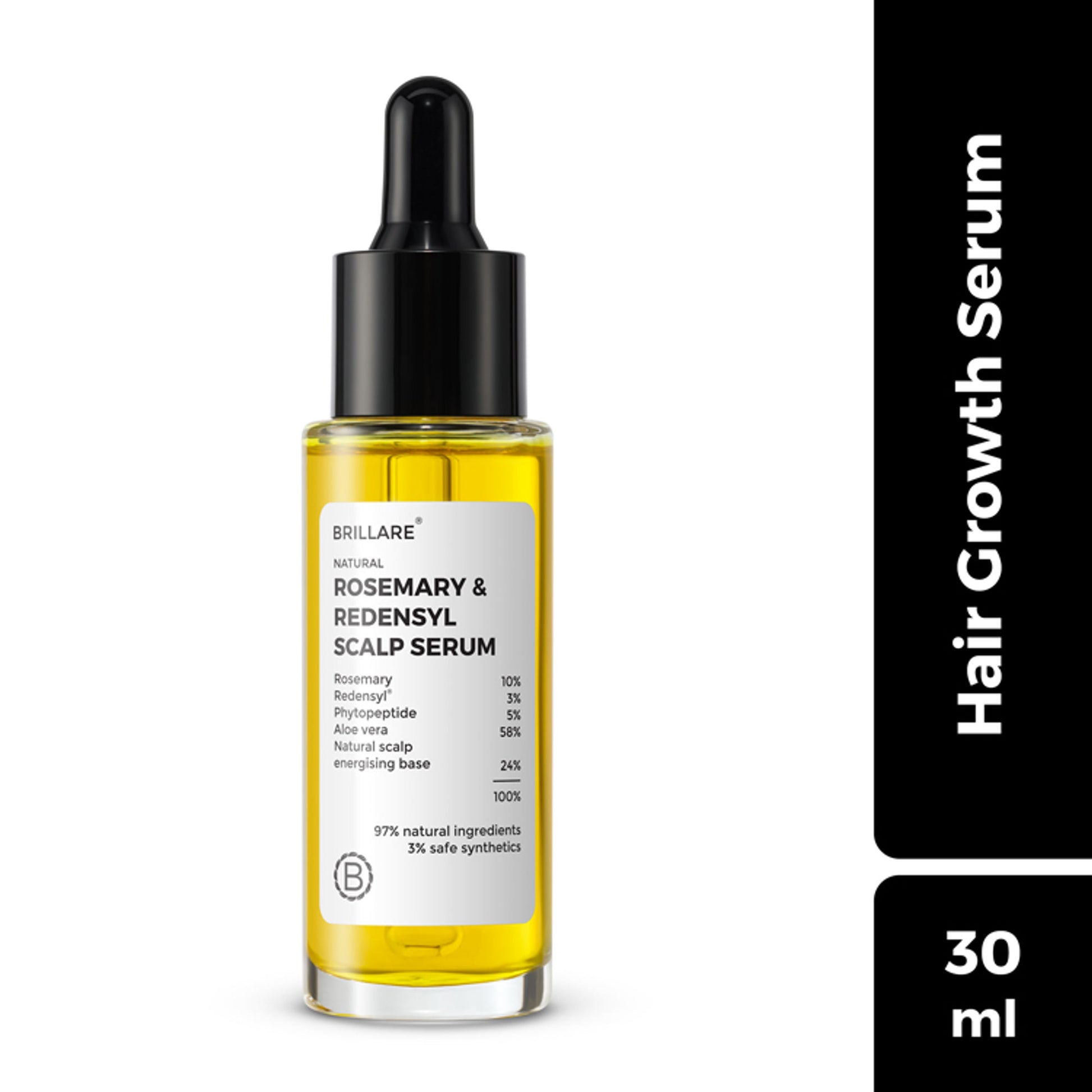 Brillare 10% Rosemary & 3% Redensyl Hair Growth Serum with 3% Phytopeptide