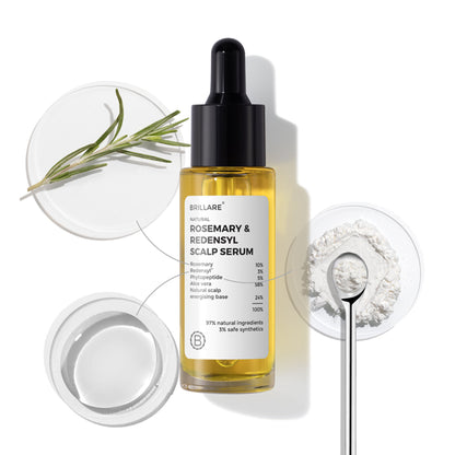 Brillare 10% Rosemary & 3% Redensyl Hair Growth Serum with 3% Phytopeptide