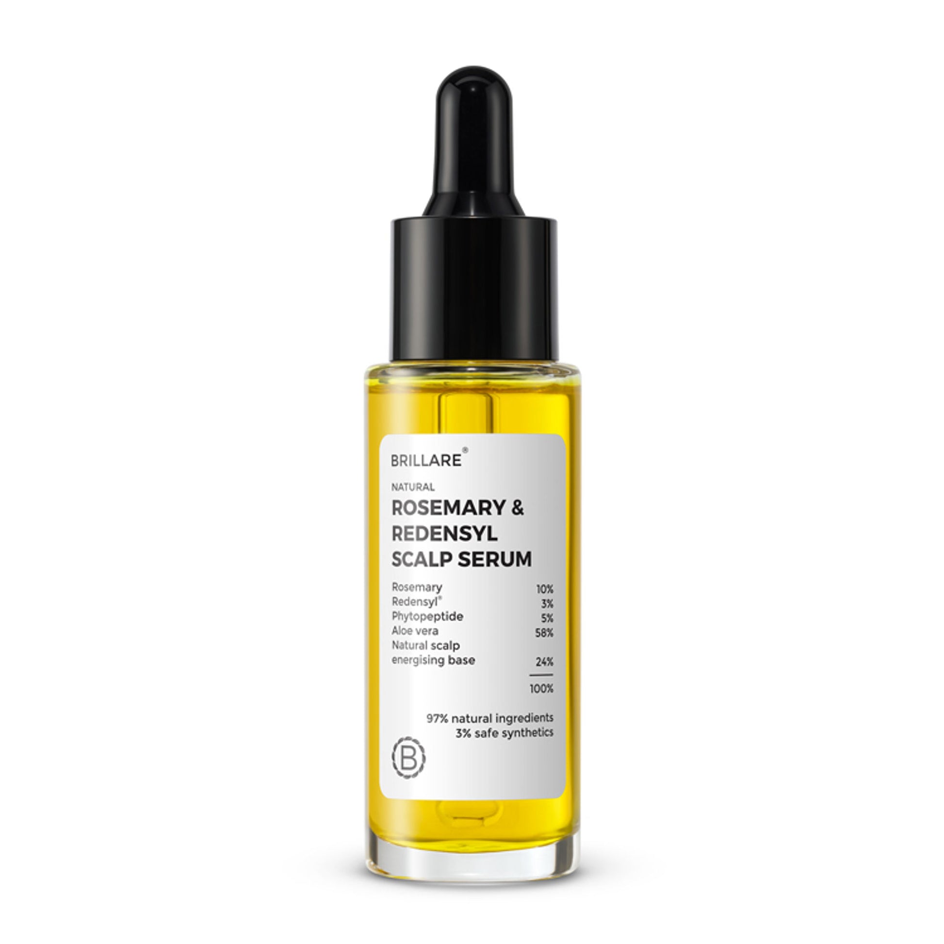 Brillare 10% Rosemary & 3% Redensyl Hair Growth Serum with 3% Phytopeptide