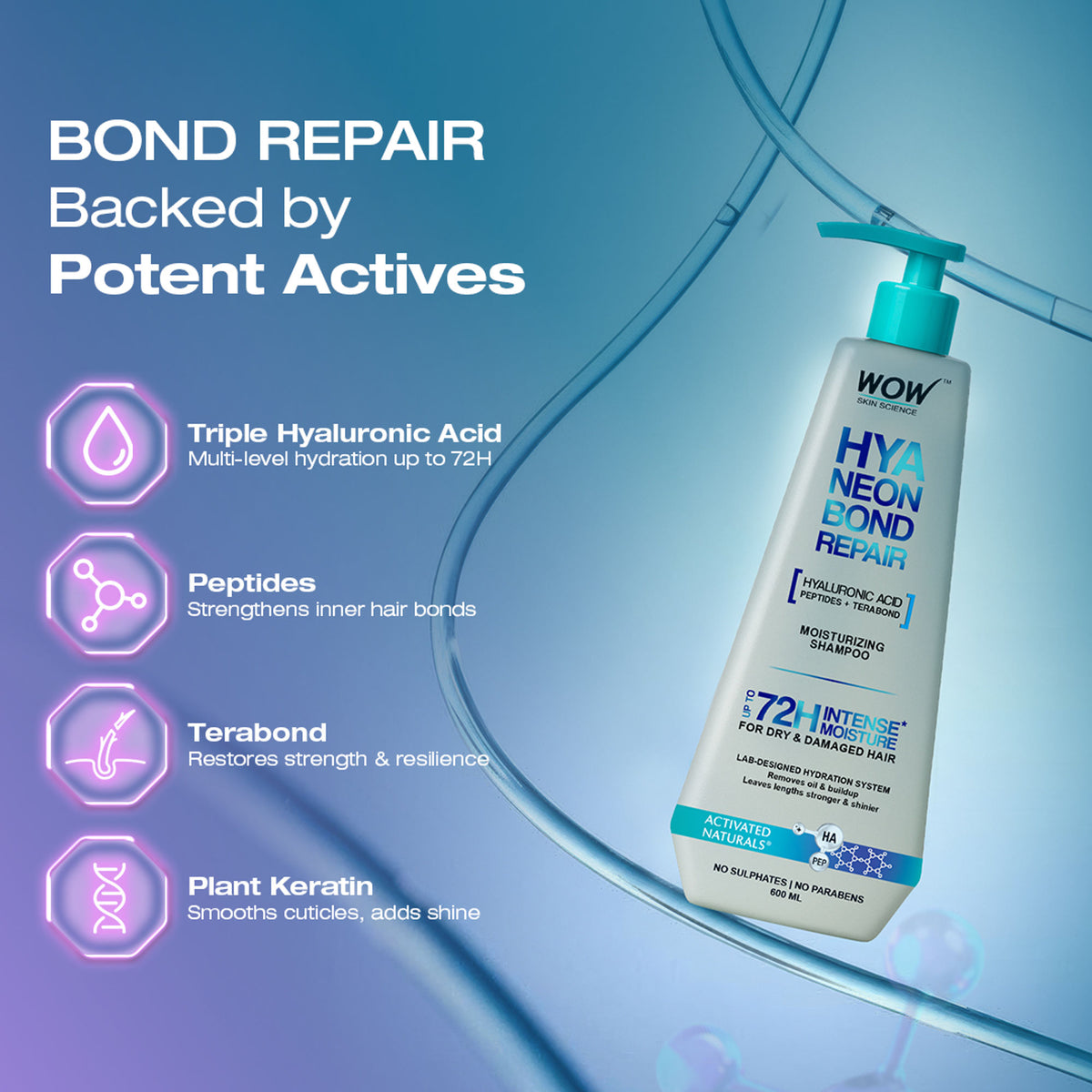 WOW Skin Science HyaNeon Bond Repair Shampoo