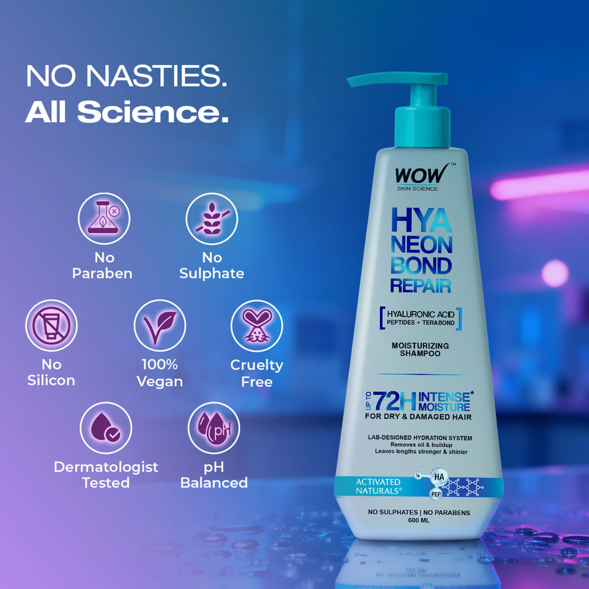 WOW Skin Science HyaNeon Bond Repair Shampoo