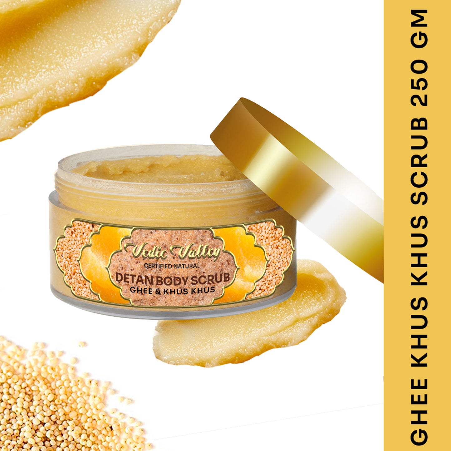 Vedic Valley Ghee & Khus Khus Detan Body Scrub