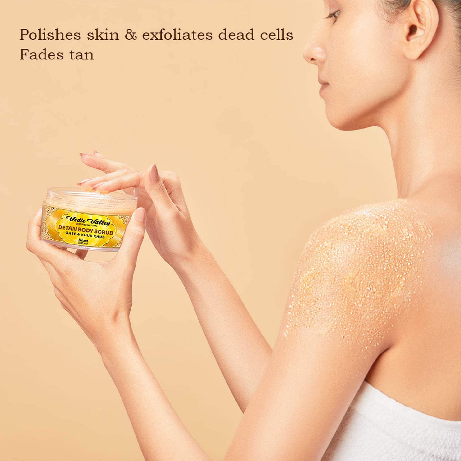 Vedic Valley Ghee & Khus Khus Detan Body Scrub