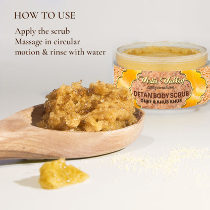 Vedic Valley Ghee & Khus Khus Detan Body Scrub