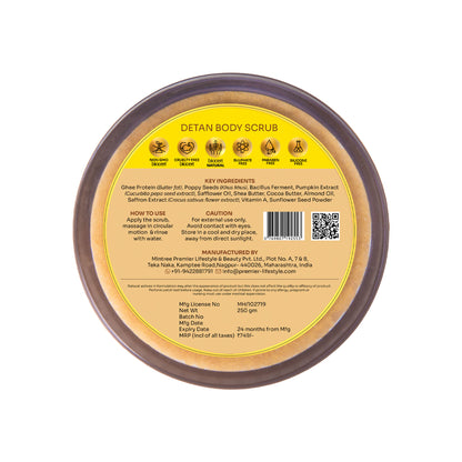 Vedic Valley Ghee & Khus Khus Detan Body Scrub