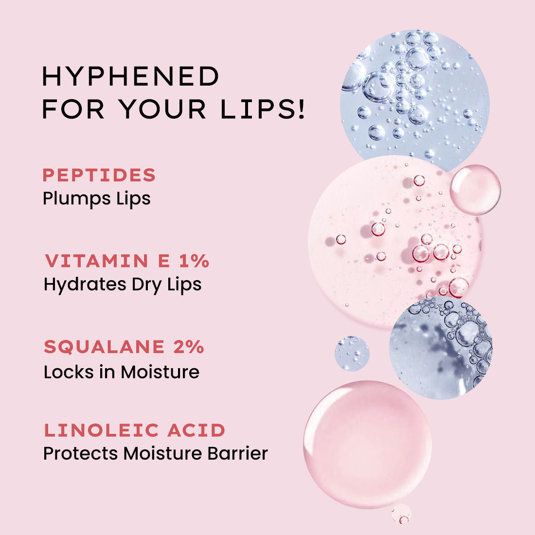 Hyphen by Kriti Sanon hazel vitamin-infused peptide lip balm, hydrating and smoothing lips with moisture repair