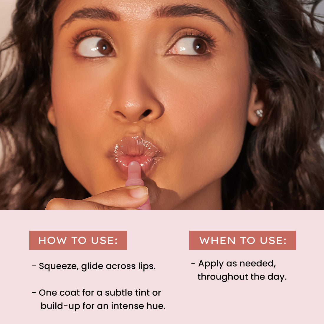 Hyphen by Kriti Sanon Hazel Vitamin Infused Peptide Lip Balm, hydrating and moisturizing lip care product with smoothening and repair benefits.