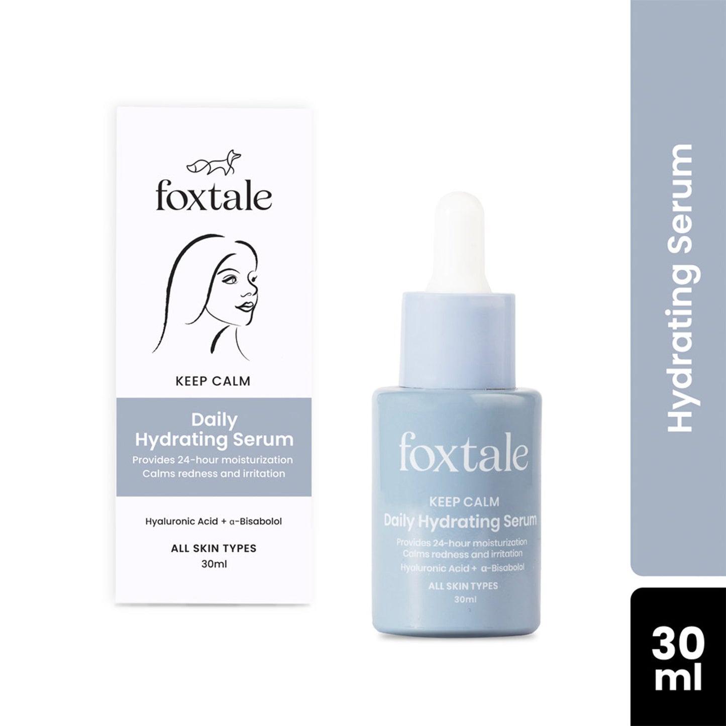 Foxtale Hydrating Serum With Hyaluronic Acid & 6 Hydration Boosters for 24 hours Moisturization