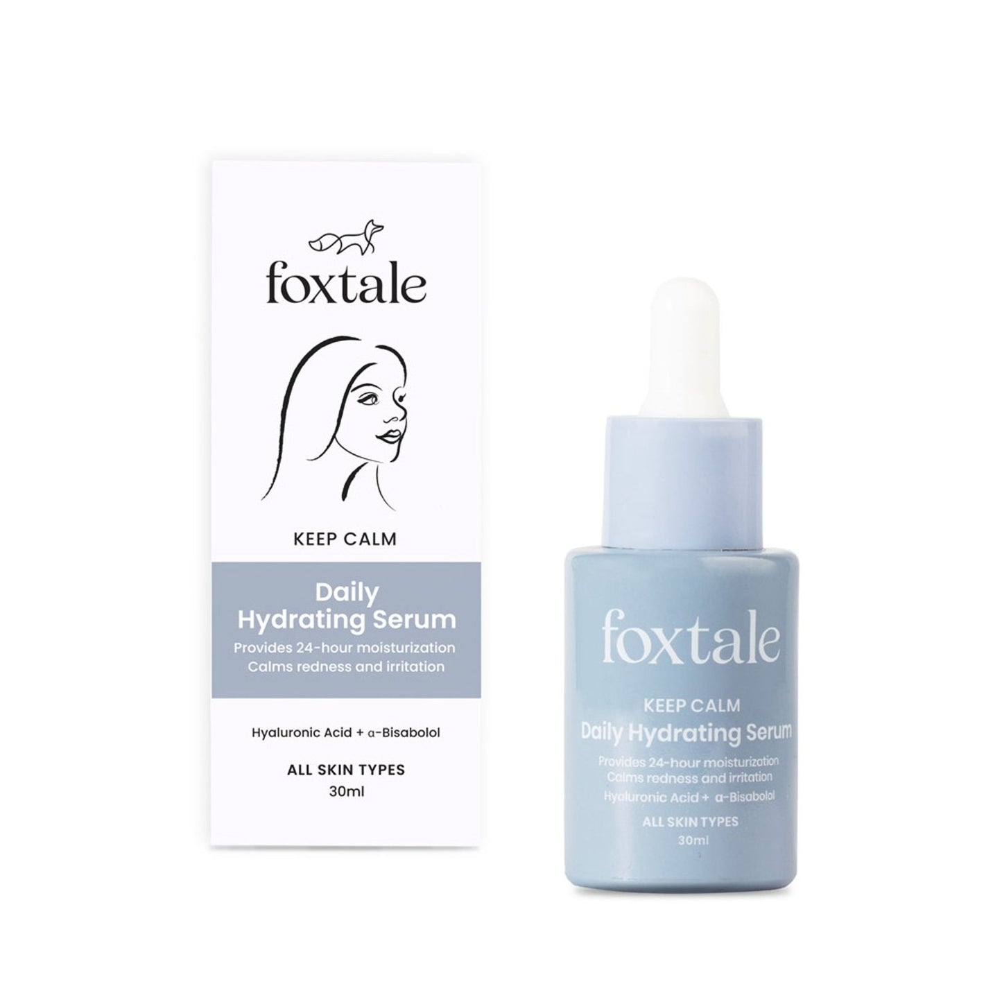 Foxtale Hydrating Serum With Hyaluronic Acid & 6 Hydration Boosters for 24 hours Moisturization