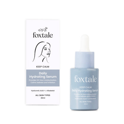 Foxtale Hydrating Serum With Hyaluronic Acid & 6 Hydration Boosters for 24 hours Moisturization