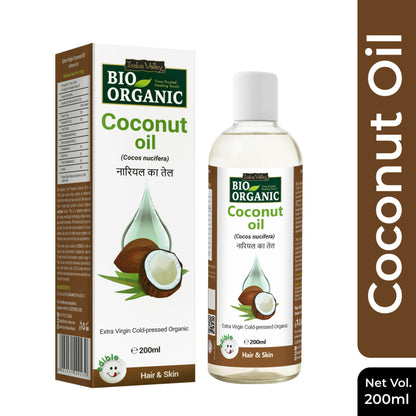Indus Valley Bio Organic Extra Virgin Coconut Oil for Body, Hair & Skin